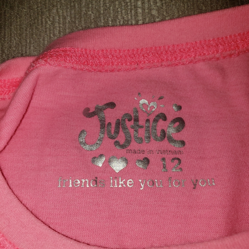 Girls long sleeve Justice top - Picture 3 of 3